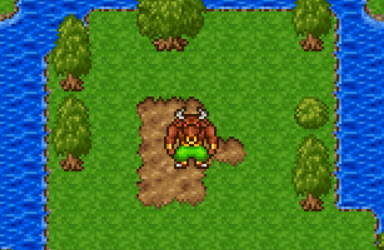 cover of pixie forest, showing a pixelart minotaur in the middle of a pixelart forest